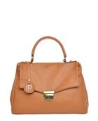 SS26 IR 1982T Handtasche aus cognacfarbenem Leder - 21x28,5x11,5 cm