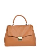 SS26 IR 1982T Handtasche aus cognacfarbenem Leder - 21x28,5x11,5 cm