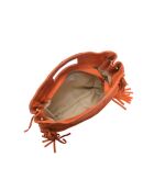 SS26 AL 8197T Tragetasche aus orangefarbenem Leder, 20 x 21 cm