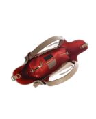 SS26 IR 1975T taupe leren handtas - 24x38x13,5 cm