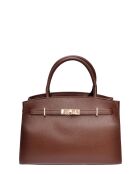 SS26 IR 181T bruine leren draagtas - 22,5x31x9 cm