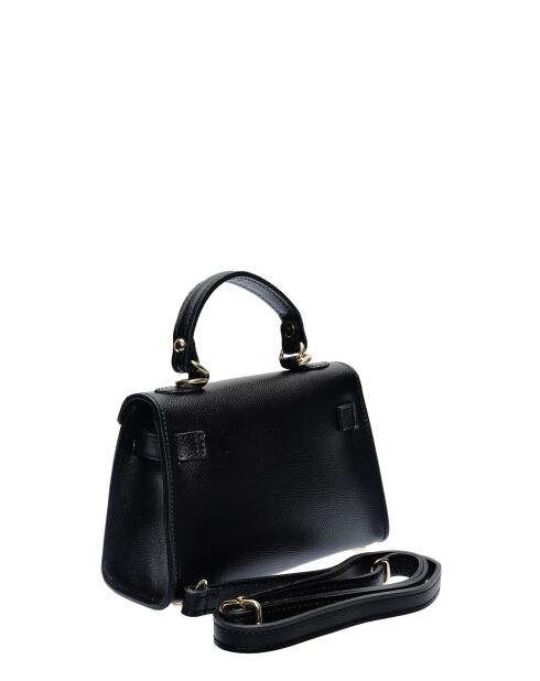 SS26 IR 482 Schultertasche aus schwarzem Leder - 13x20x7 cm