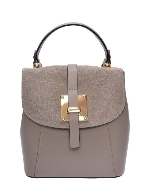 Sac à dos en cuir SS26 RM 3162 taupe - 21.5x20x12 cm