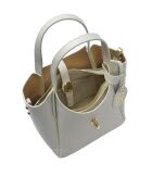 Bolso SS26 IR 180T de piel beige - 14x16x10 cm