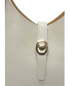 Bolso SS26 IR 180T de piel beige - 14x16x10 cm