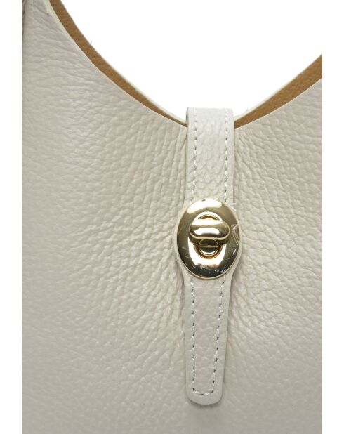 Bolso SS26 IR 180T de piel beige - 14x16x10 cm