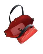 SS26 IR TSBV 31 zwarte leren schoudertas - 24x29x13 cm