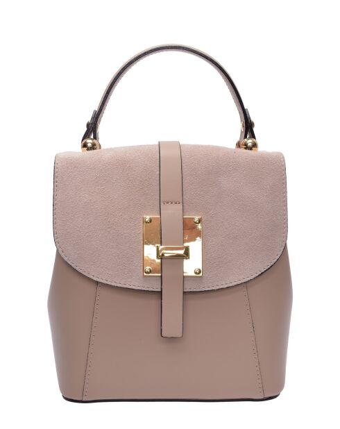 Sac à dos en cuir SS26 RM 3162 rose poudré - 21.5x20x12 cm
