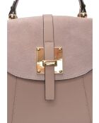 Sac à dos en cuir SS26 RM 3162 rose poudré - 21.5x20x12 cm