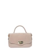 SS26 RM 147T beigefarbene Lederhandtasche - 11,5 x 17,5 x 3,5 cm