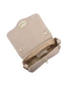 SS26 RM 147T beigefarbene Lederhandtasche - 11,5 x 17,5 x 3,5 cm