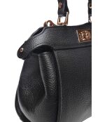 SS26 RM 146 zwarte leren handtas - 19x20,5x8 cm