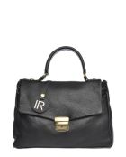 SS26 IR 1982T zwarte leren handtas - 21x28,5x11,5 cm