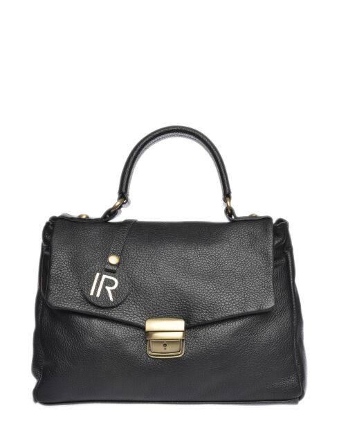 SS26 IR 1982T zwarte leren handtas - 21x28,5x11,5 cm