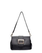 Bandolera SS26 IR 183T de piel negra - 17x25x5 cm