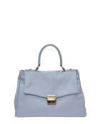 SS26 IR 1982T himmelblaue Lederhandtasche - 21x28,5x11,5 cm