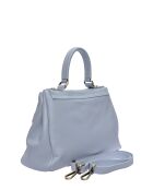 SS26 IR 1982T himmelblaue Lederhandtasche - 21x28,5x11,5 cm