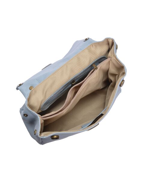 SS26 IR 1982T himmelblaue Lederhandtasche - 21x28,5x11,5 cm