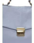 SS26 IR 1982T himmelblaue Lederhandtasche - 21x28,5x11,5 cm