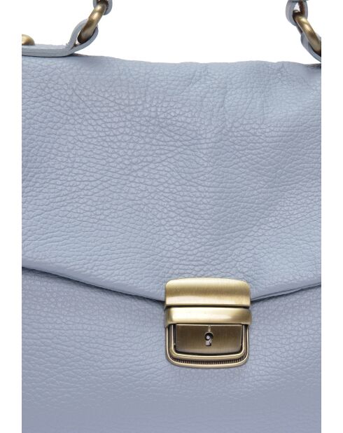 SS26 IR 1982T himmelblaue Lederhandtasche - 21x28,5x11,5 cm