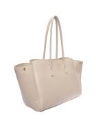 SS26 IR 177T Schultertasche aus beigem Leder - 26x32x10 cm