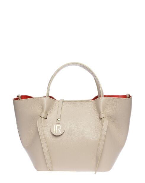 SS26 IR 1975T Handtasche aus beigem Leder - 24x38x13,5 cm