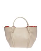 SS26 IR 1975T Handtasche aus beigem Leder - 24x38x13,5 cm