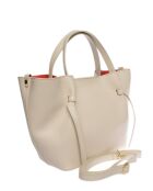 SS26 IR 1975T Handtasche aus beigem Leder - 24x38x13,5 cm