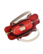 SS26 IR 1975T Handtasche aus beigem Leder - 24x38x13,5 cm