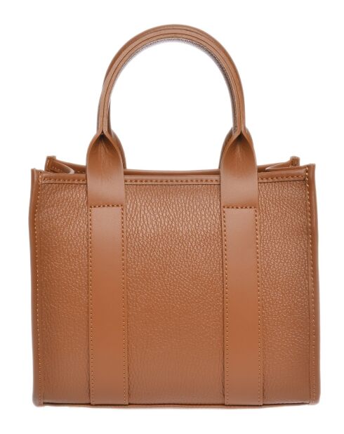 SS26 IR 1980T cognac leren handtas - 18,5x22x8 cm