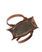 SS26 IR 1980T cognac leren handtas - 18,5x22x8 cm