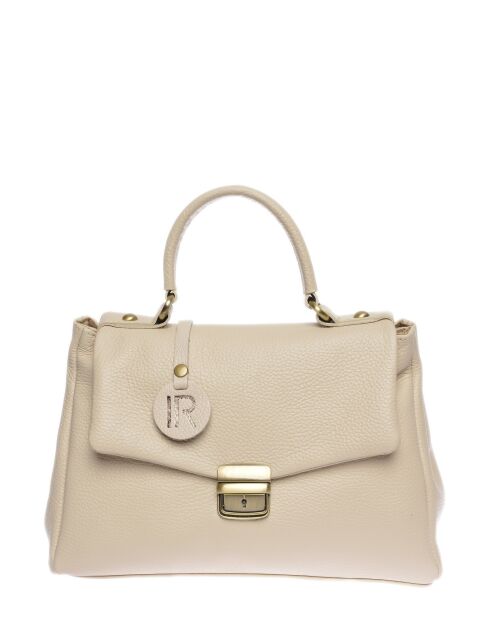 SS26 IR 1982T beige leren handtas - 21x28,5x11,5 cm
