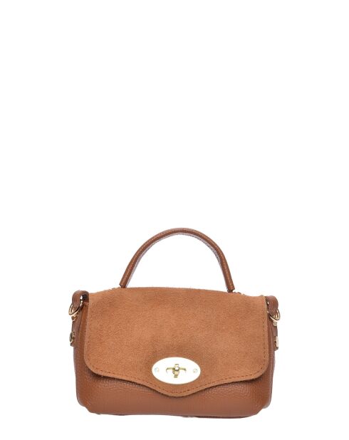 Sac à main en cuir SS26 RM 147T cognac - 11.5x17.5x3.5 cm
