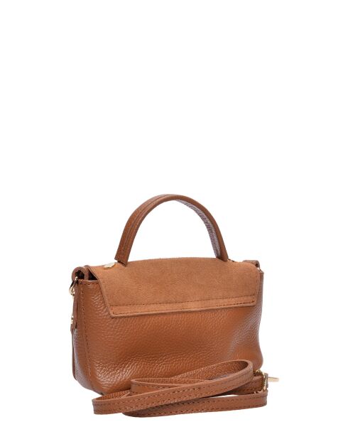 Sac à main en cuir SS26 RM 147T cognac - 11.5x17.5x3.5 cm