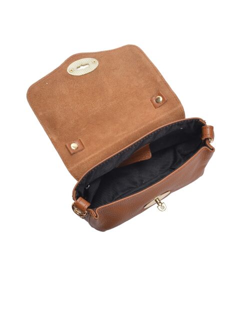Sac à main en cuir SS26 RM 147T cognac - 11.5x17.5x3.5 cm