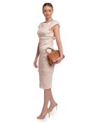 SS26 RM 146 Handtasche aus cognacfarbenem Leder - 19x20,5x8 cm