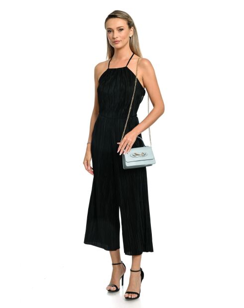 SS26 IR SBV 6 Schultertasche aus himmelblauem Leder - 11x19x6,5 cm