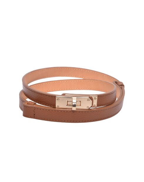 Ceinture en cuir SS26 IR 141 cognac - 55-10x50-94 cm