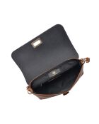 SS26 RM 150T Schultertasche aus cognacfarbenem Leder - 17x24,5x6,5 cm