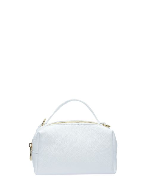 SS26 IR 185T weiße Schultertasche aus Leder - 12,5 x 17 x 6,5 cm