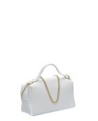 SS26 IR 185T witte leren schoudertas - 12,5x17x6,5 cm