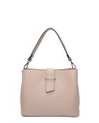 SS26 IR 188 beige leren draagtas - 21x25x13 cm