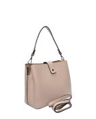 SS26 IR 188 beige leren draagtas - 21x25x13 cm