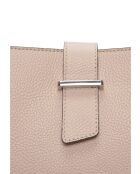 SS26 IR 188 beige leren draagtas - 21x25x13 cm