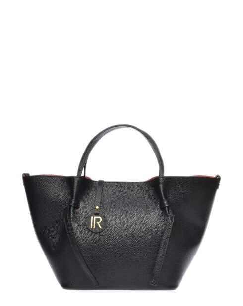 SS26 IR 1975T zwarte leren handtas - 24x38x13,5 cm