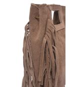 SS26 AL 8197T taupe leren draagtas - 20x21 cm