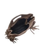 SS26 AL 8197T taupe leren draagtas - 20x21 cm