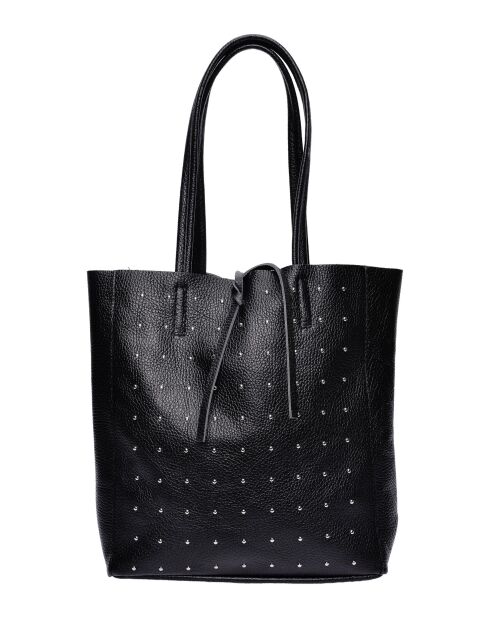 SS26 IR 175 zwarte leren Hobo-tas - 28,5x25,5x8 cm