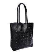 SS26 IR 175 zwarte leren Hobo-tas - 28,5x25,5x8 cm