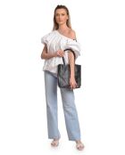 SS26 IR 175 zwarte leren Hobo-tas - 28,5x25,5x8 cm